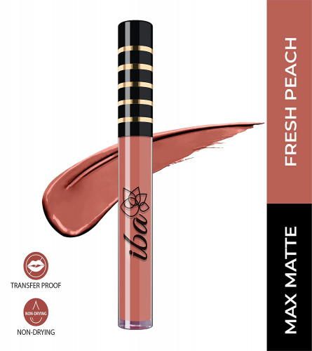 Iba Maxx Matte Liquid Lipstick Shade - Fresh Peach