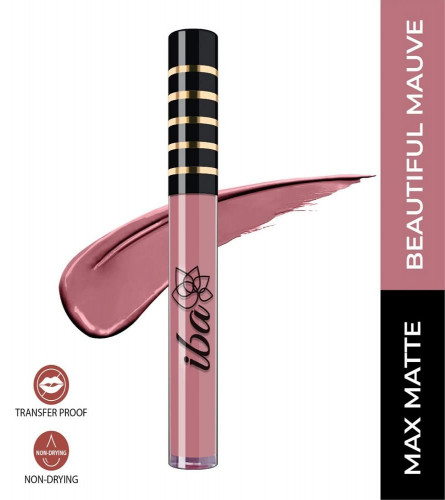 Iba Maxx Matte Liquid Lipstick - Beautiful Mauve, 2.6 ml (Pack Of 2)