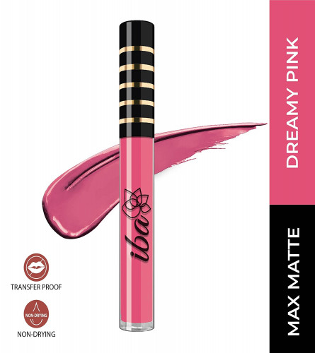 Iba Maxx Matte Liquid Lipstick - Dreamy Pink, 2.6 ml (Pack Of 2)