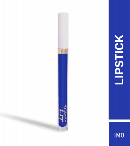 MyGlamm LIT Liquid Matte Lipstick - IMO Blue 3 ml (Pack Of 2)