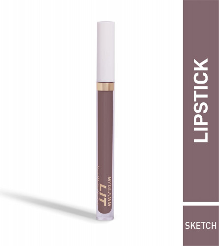 MyGlamm LIT Liquid Matte Lipstick - Sketch 3 ml (Pack Of 2)