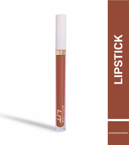 MyGlamm LIT Liquid Matte Lipstick - Instagrandstanding 3 ml (Pack Of 2)