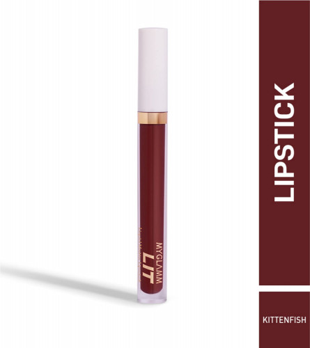 MyGlamm LIT Liquid Matte Lipstick - Kittenfish 3 ml (Pack Of 2)