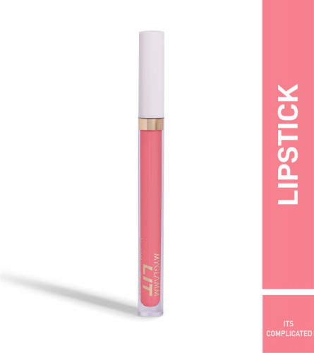 MyGlamm LIT Liquid Matte Lipstick - It's Complicated (Pink)