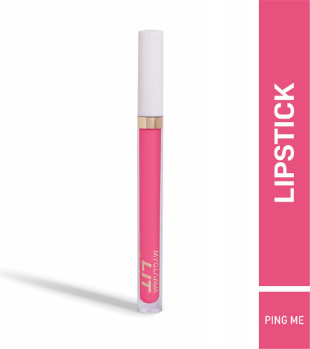 MyGlamm LIT Liquid Matte Lipstick - Ping me (Pink)