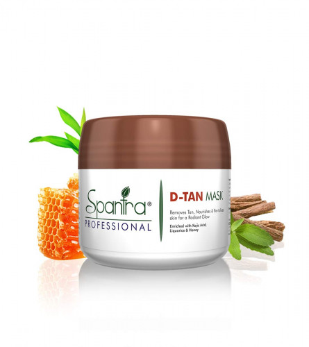 Spantra De Tan Face Pack Mask Infused with Kojic Acid, for dry, Sensitive & Oily Skin