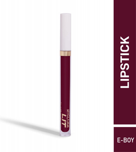 MyGlamm LIT Liquid Matte Lipstick -  E-Boy (Purple)