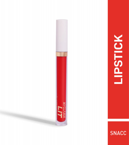 MyGlamm LIT Liquid Matte Lipstick - Snacc (Red)