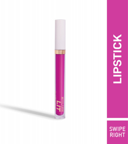 MyGlamm LIT Liquid Matte Lipstick - Swipe Right 3 ml (Pack Of 2)