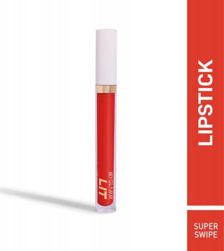 MyGlamm LIT Liquid Matte Lipstick - Super Swipe (Red)
