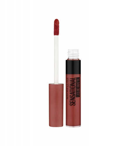 Maybelline New York Sensational Liquid Matte Lipstick Upbeat Crimson
