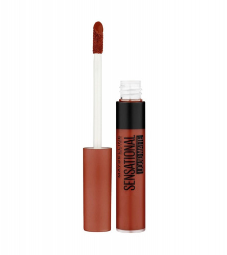 Maybelline New York Sensational Liquid Matte Lipstick Stop On Red