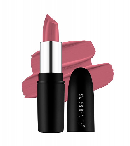 Swiss Beauty Pure Matte Lipstick Peach 3.8 gm (Pack of 2)