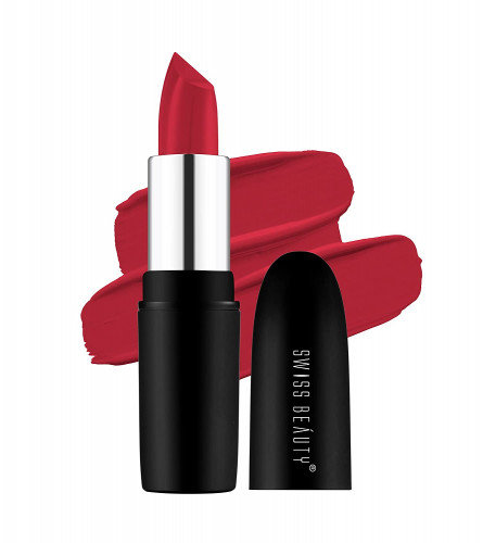 Swiss Beauty Pure Matte Lipstick Russian Red
