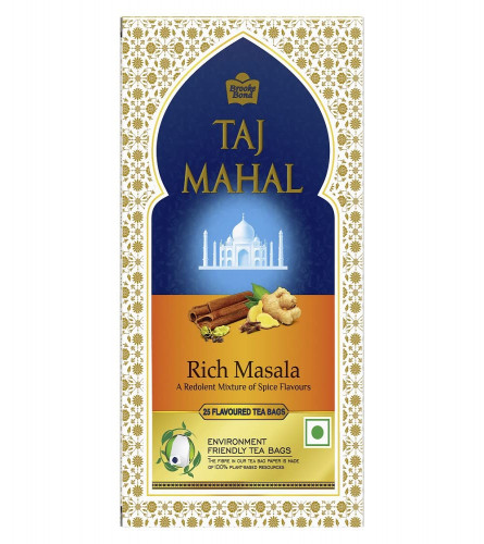 Taj Mahal Rich Masala Tea Bags, 25 Pieces (Free Shipping Worldwide)
