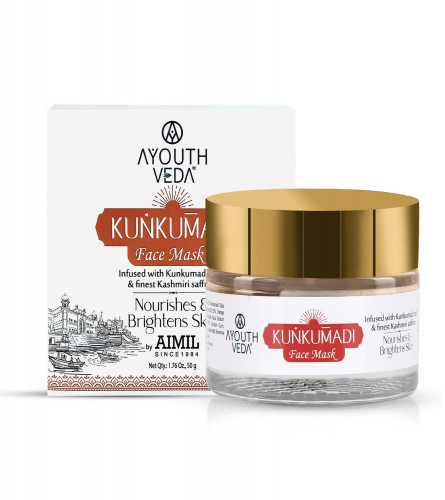 Ayouthveda Kunkumadi Face Mask |Kumkumadi Taila, Sandalwood, Turmeric & Finest Kashmiri