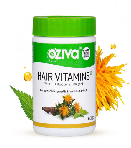 OZiva Hair Vitamins  for Hair Fall Control & Hair Growth 60 Cap