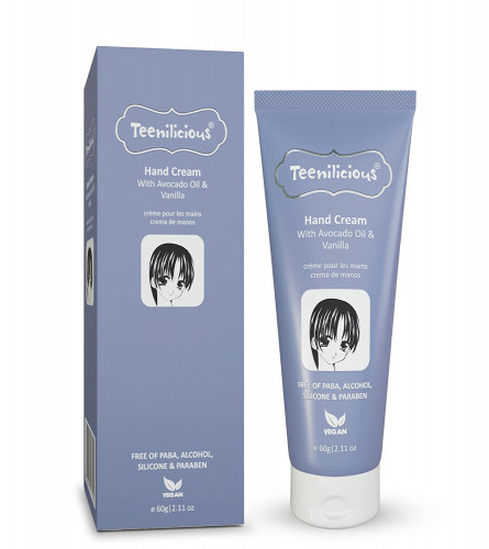 Teenilicious Hand Cream With Avocado Oil & Vanilla for Women 60 gm (Pack of 2)