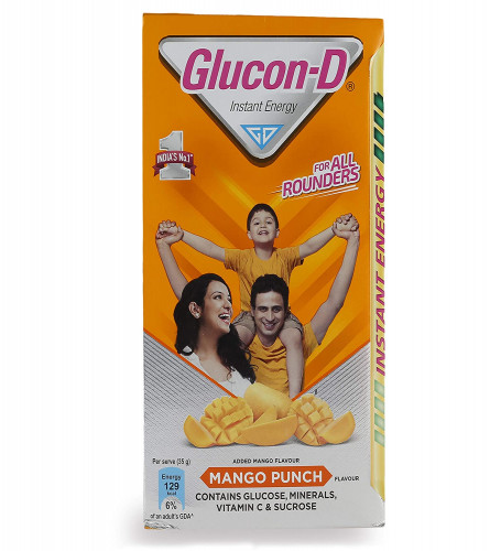 Glucon-D Glucose Based Beverage Mix - 1 kg Carton (Mango) (Free Shipping Worldwide)