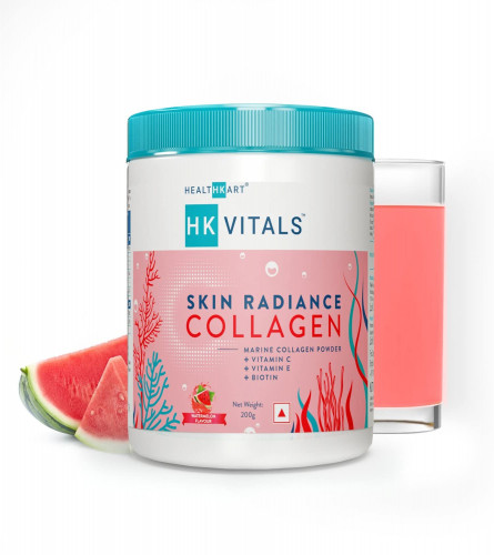 HealthKart Vitals Skin Radiance Collagen Powder Supplements (Watermelon Flavour)