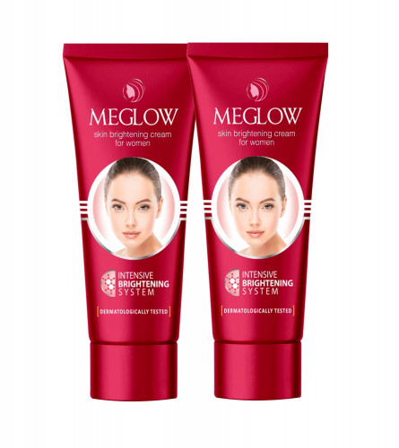 Meglow Fairness Face Cream for Women 50 gm (Pack of 4)