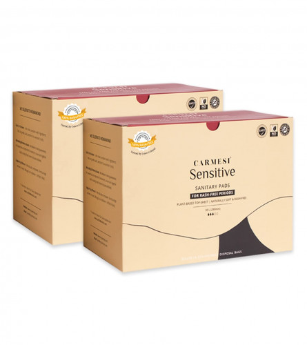 Carmesi Sensitive Sanitary Pads - 60 Pads (Large)