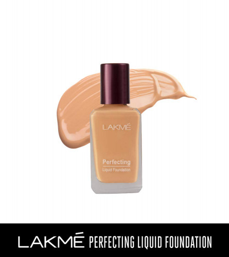 Lakme Perfecting Liquid Foundation Waterproof Coral 27 ml (Pack of 2)