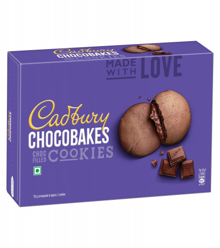 Cadbury Chocobakes Choc Filled Cookies (biscuits), Family Pack, 300g (Free Shipping Worldwide)