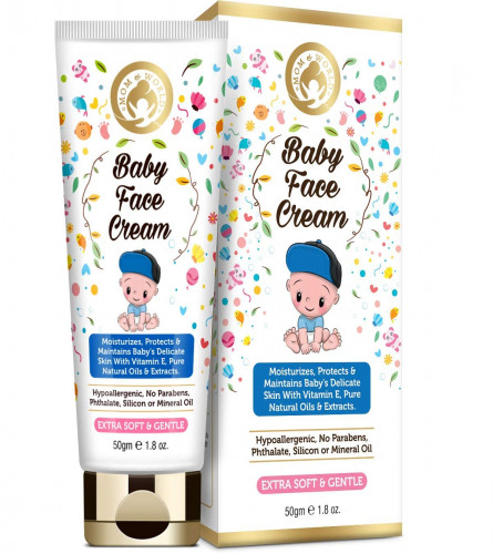 Mom & World Baby Face Cream Extra Soft And Gentle, 50g
