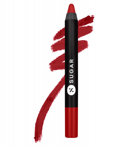 SUGAR Cosmetics Matte As Hell Crayon Lipstick Scarlett O'Hara 3.5 g