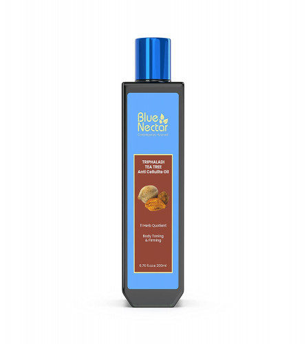 Blue Nectar Anti Cellulite Body Massage Oil with Triphala & Tea Tree Essential Oil