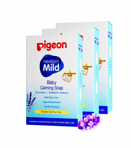 Pigeon Baby Calming Soap for New Born 75 g (Pack of 6)