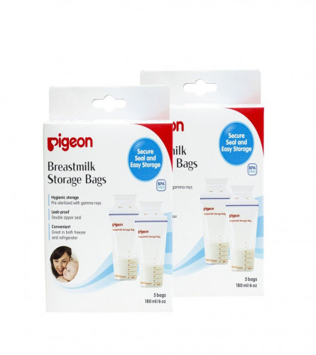 Safe & Convenient Storage | Pigeon Breast Milk Bags (Leak-proof, 200ml)