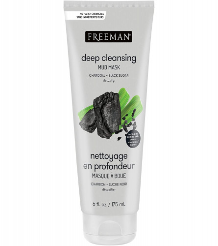 Freeman Deep Cleansing Mud Mask - Charcoal + Black Sugar