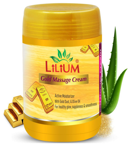 Lilium 24 Caret Glow Gold Massage Cream For Glow & Smoothness