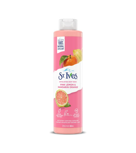 St.Ives Exfoliating Body Wash Pink Lemon & Mandarin Orange extracts