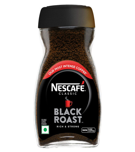 Nescafé Classic Black Roast Instant Coffee, Rich & Dark - 95g /100 g Dawn Jar | Coffee Powder,