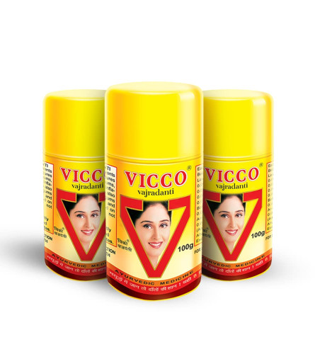 VICCO VAJRADANTI POWDER For Strong and Healthy Teeth & Gums100 gms (Pack of 3) Free shipping world
