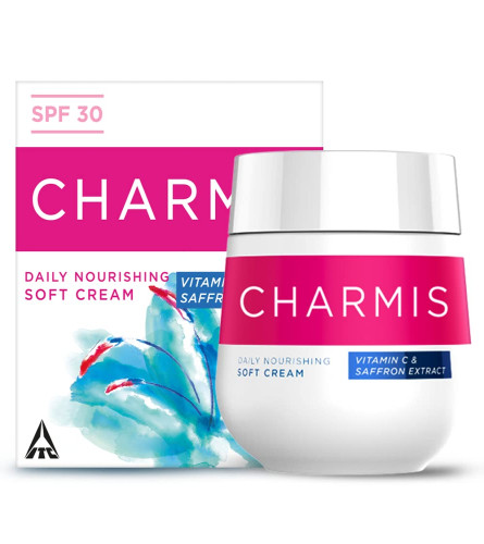 Charmis Daily Nourishing Soft Cream with Vitamin C, Saffron Extracts