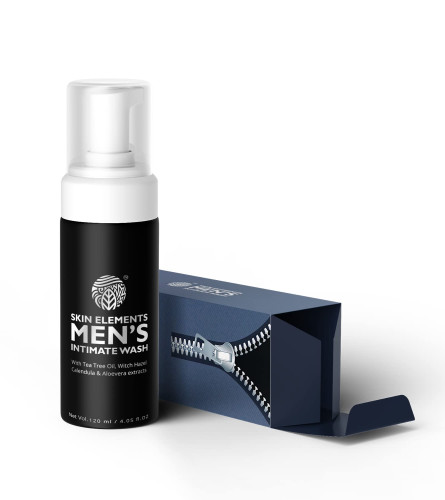 Skin Elements Intimate Wash for Men with Tea Tree Oil | pH Balanced Foaming Hygiene Wash