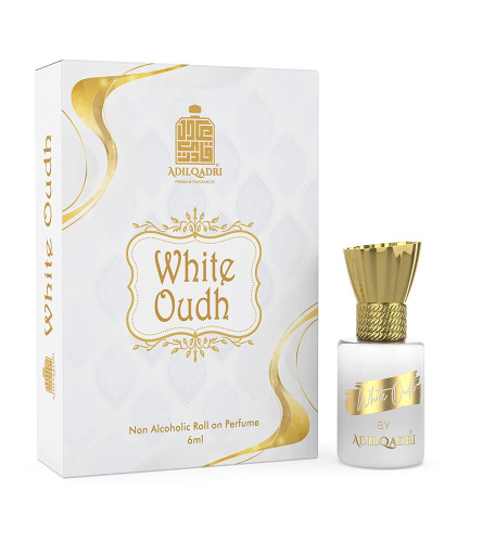 Adilqadri White Oudh Strong Masculine Non Alcoholic Roll-On Attar Perfume