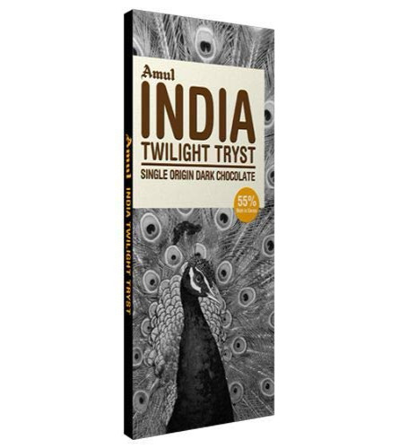Amul India Origin Dark Chocolate, 125 gm X 2 PACK (Free Shipping Worldwide)