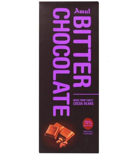 Amul Bitter Chocolate, 150 gm (Free Shipping Worldwide)