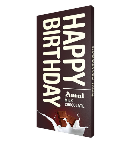 Amul Milk Chocolate - Happy Brithday, 150 g (Free Shipping Worldwide)