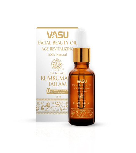 Vasu Facial Beauty Oil enriched with Kumkumadi Tailam 100% Natural Face Oil