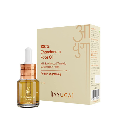 Ayuga Chandanam Face Oil with Sandalwood & Turmeric for Skin Brightening