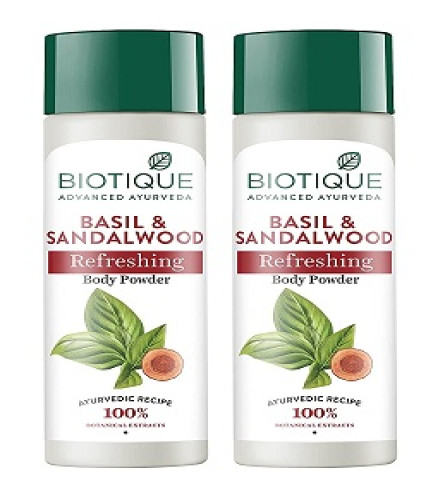 Biotique Bio Basil and Sandalwood Refreshing Body Powder