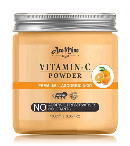 AroMine Natural & Organic Vitamin C Powder for Skin Care, Face Pack