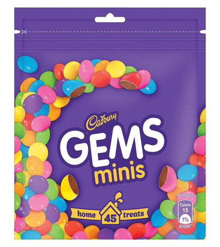 Cadbury Gems Chocolate Home Treats,142.2 g, (Pack of 3) (Free Shipping Worldwide)