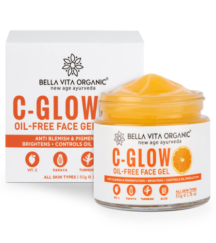 Bella Vita Organic C Glow Oil Control Face Gel 50 g (Pack of 2)